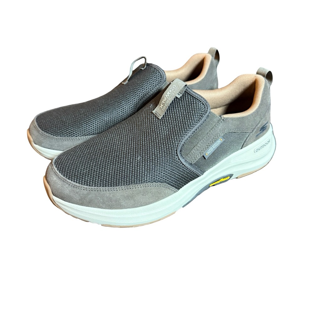 Skechers GO Walk Outdoor Andes Men Slip On Trail Walking Shoes Gray 9.5 Goodyear